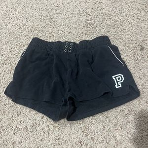 PINK sweatshorts, black